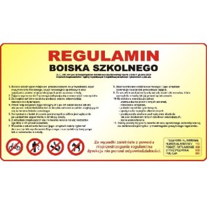Regulamin boiska szkolnego wzór 8