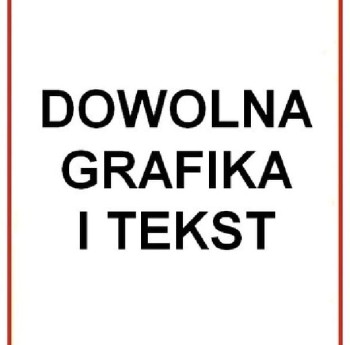 Tablica Regulaminowa z Dowolną Grafiką i Tekstem (50 x 70 cm)
