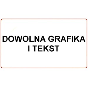 Tablica Regulaminowa z Dowolną Grafiką i Tekstem (140 x 80 cm)