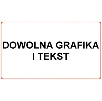 Tablica Regulaminowa z Dowolną Grafiką i Tekstem (140 x 80 cm)