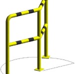 Barierka techniczna narożna 45° BTK45/Bariera ochronna