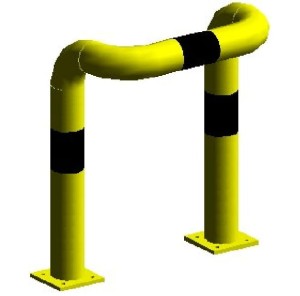 Odbojnica przyziemna skrzynkowa OPS0206H/Bariera ochronna