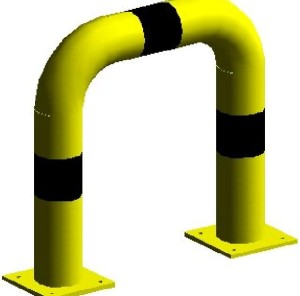 Odbojnica przyziemna prosta OPP0606X/Bariera ochronna