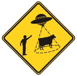 Znak "Uwaga UFO"