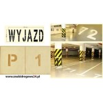 Szablon z folii - Wyjazd (80 cm x 204 cm)