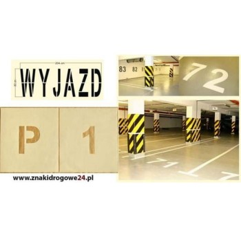 Szablon z folii - Wyjazd (80 cm x 204 cm)