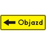 Znak F-9A - Objazd w lewo - Generacja II 1200x440mm
