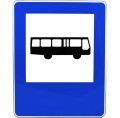 Znak D-15 - Przystanek autobusowy II Generacja 600x750mm- (S / M) Średni / Mały