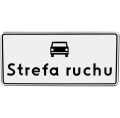 Znak D-52 - Strefa ruchu - II Generacja 900x420mm- (D) Duży