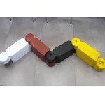 Separator łańcuchowy element czerwony